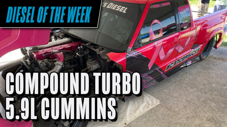 Cancer Sucks S10 with a Compound Turbo 5.9L Cummins Engine