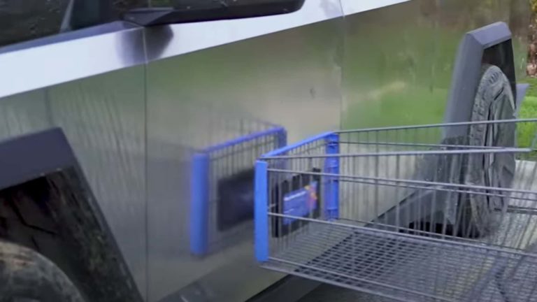 Tesla Cybertruck Tackles The Dreaded Shopping Cart Test. Does It Dent?