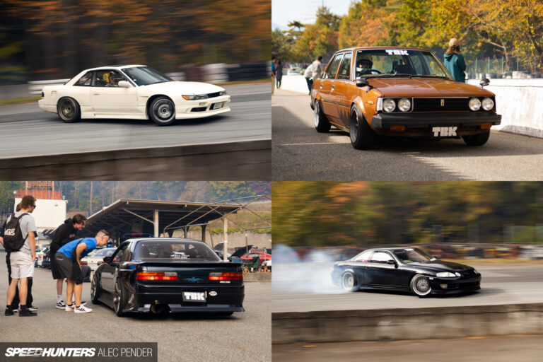 Four Australian Drift Cars At Sportsland Yamanashi