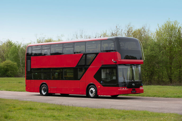 BYD presents electric double-decker bus with Blade battery