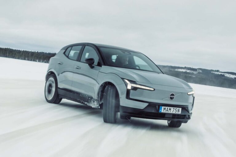 Winter testing: Pushing a Volvo EX30 to the limit in Swedish Lapland